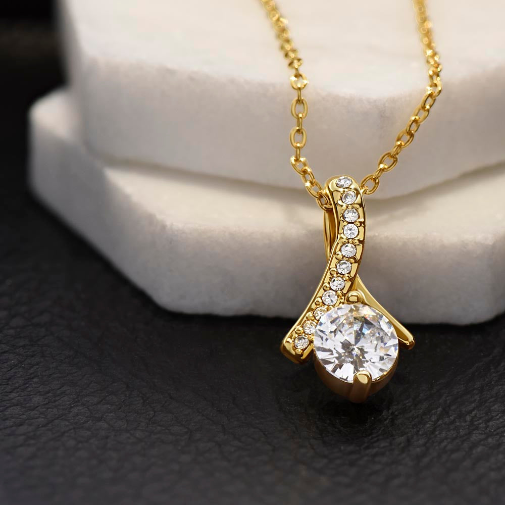 My Bridesmaid, My Partner In Crime Pendant Necklace ~ Elegant Wedding Thank You Keepsake