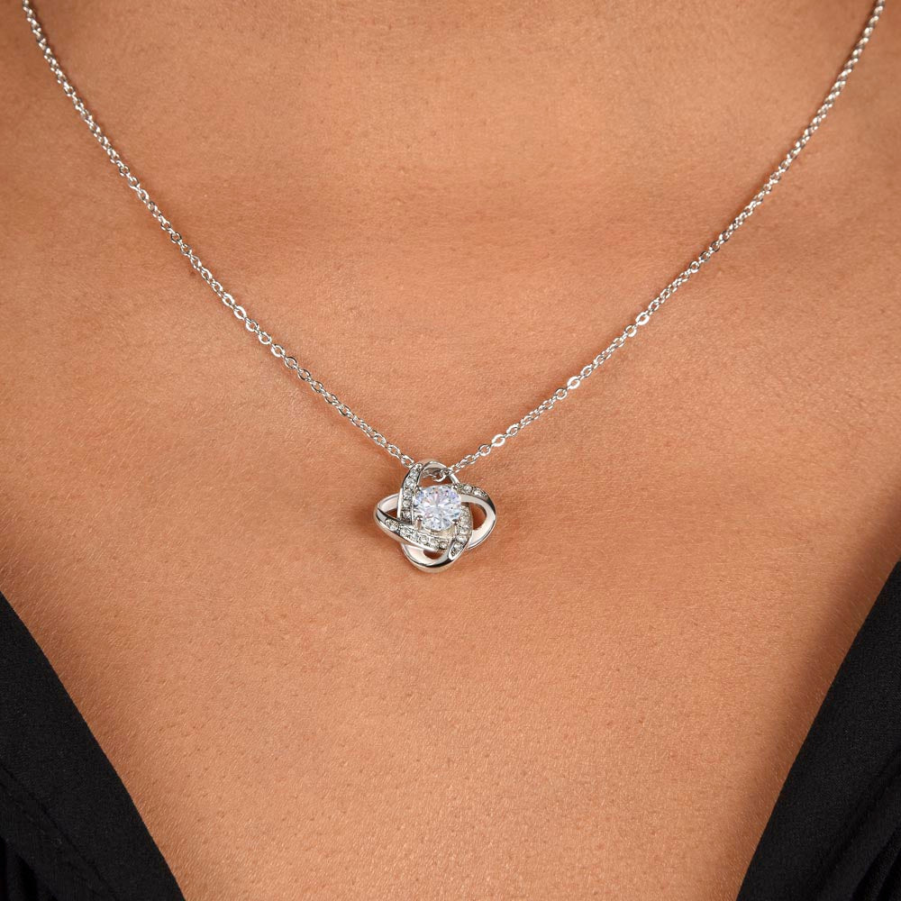 I'd choose you again. In every lifetime ~ Beautiful Love Knot necklace for your Wife/ Partner