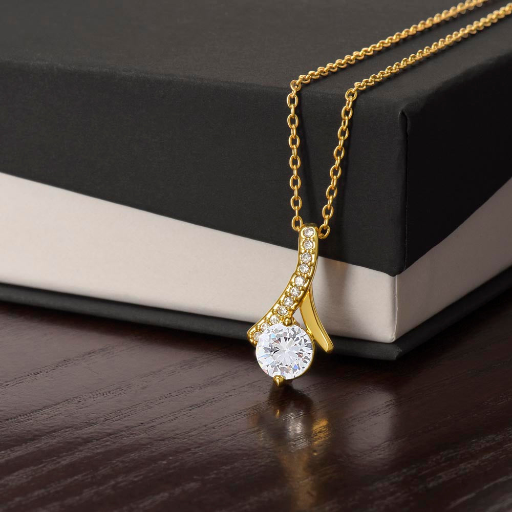 My Bridesmaid, My Partner In Crime Pendant Necklace ~ Elegant Wedding Thank You Keepsake