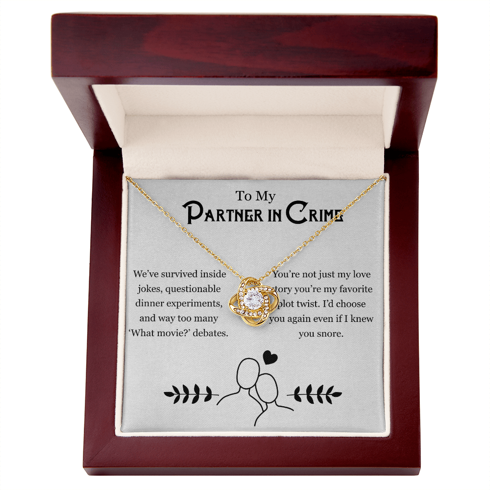 Couples Jewelry – For My Partner in Chaos Necklace Gift
