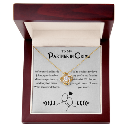 Couples Jewelry – For My Partner in Chaos Necklace Gift