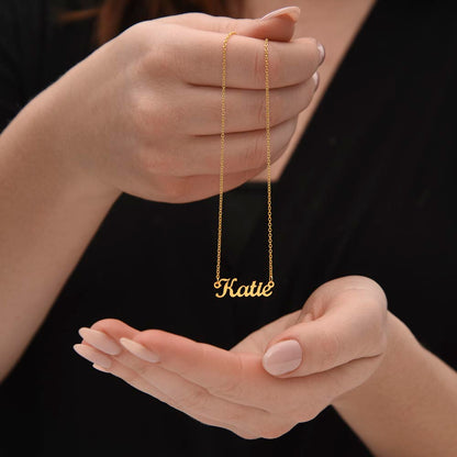 “I Couldn't Say ‘I Do' Without You” Bridesmaid Name Necklace - Custom Necklace with Heartfelt Wedding Message Card